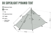 Load image into Gallery viewer, DD SuperLight - Pyramid Tent
